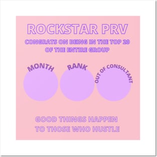 scentsy rockstar prv consultant gift promotion, month, rank Posters and Art